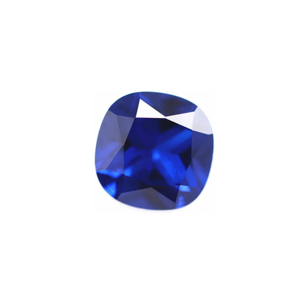 Square Faceted Brilliant Blue Spinel Cushion Cut Blue Spinel Multiple Sizes to Choose
