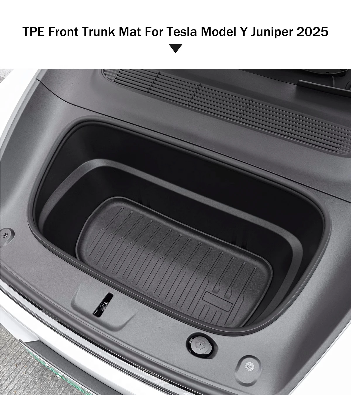 NeuFür Tesla ModelY Juniper2025 Vorne Hinten Stamm Matten Cargo Liner Wasserdichte Anti-slip TPE Pads Alle Wetter Innen Zubehör – Detail 4