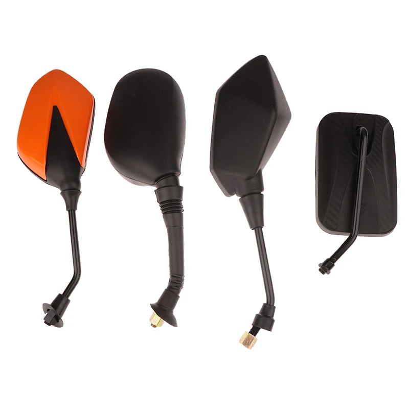 

1 Pair Electrombile Back Side Convex Mirror 8mm 10mm Motorcycle Mirror Scooter E-Bike Rearview Mirrors