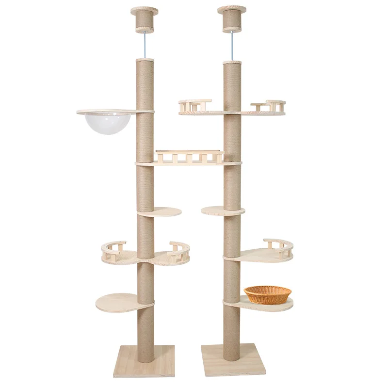 

Cat climbing frame Big cat special nest tree frame scratching column Integrated climbing frame Tongtian pill
