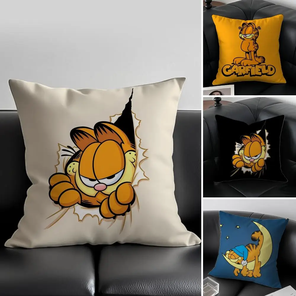 

Мультяшная наволочка G-GarfieldS с защитой от пылевых клещей, на невидимой молнии, из шелковистого плюша