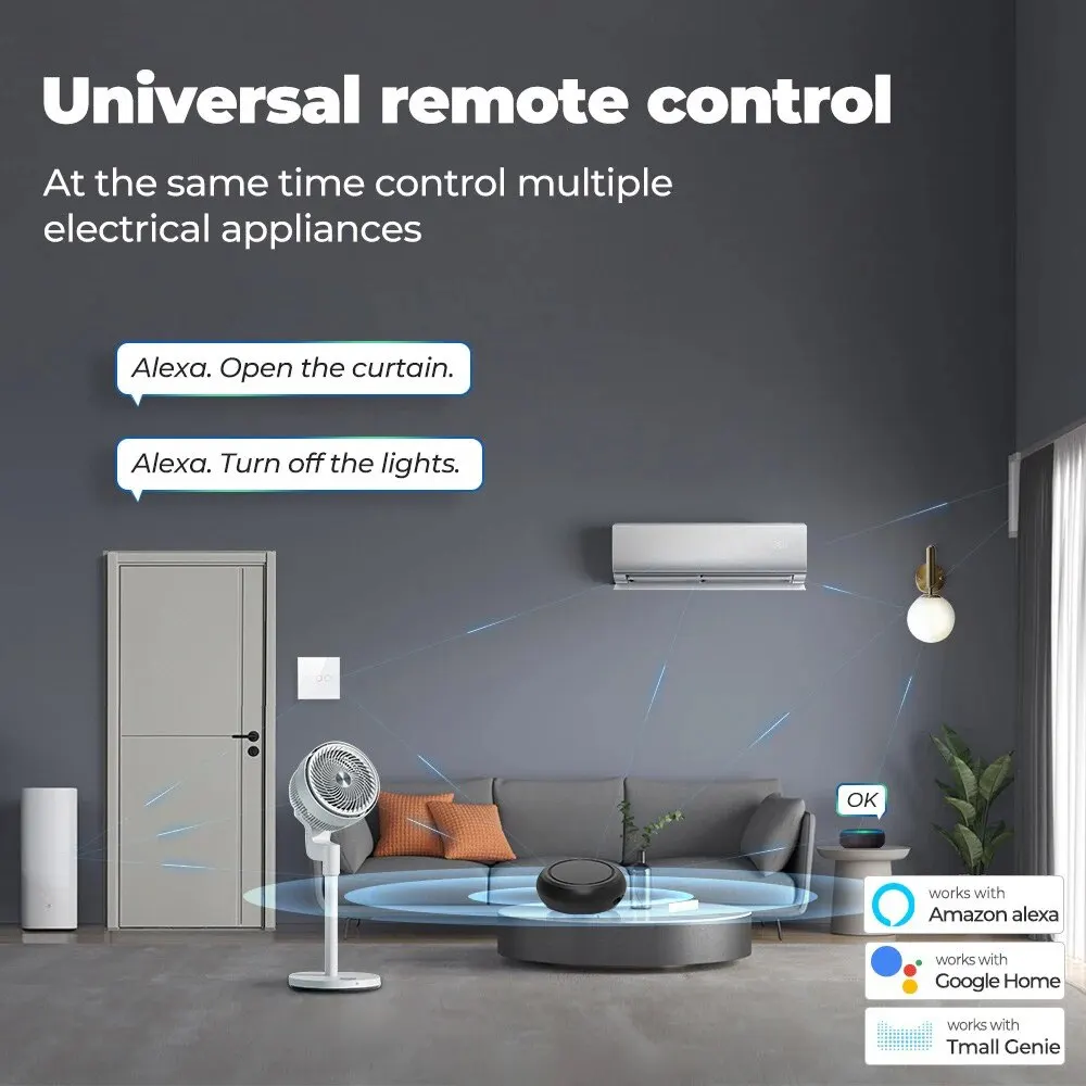 WiFi Smart IR telecomando universale Tuya infrarossi Remote Blaster Controller IR controllo vocale per TV AC DVD Alexa Google Home