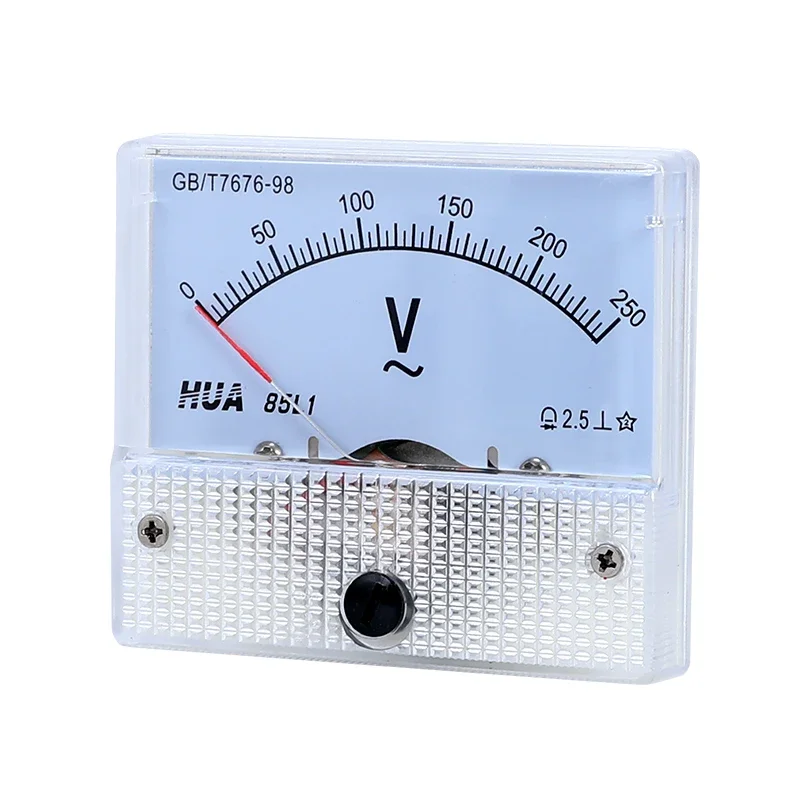 

85L1 AC Analog Voltage Meter Panel 3V 5V 10V 20V 50V 150V 250V 300V 500V Gauge Voltage Mechanical Voltmeter