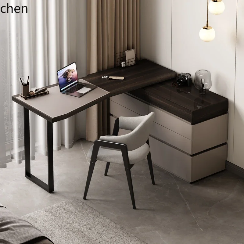 WL minimalist integrated light luxury high-end sense master bedroom study desk storage cabinet integrated