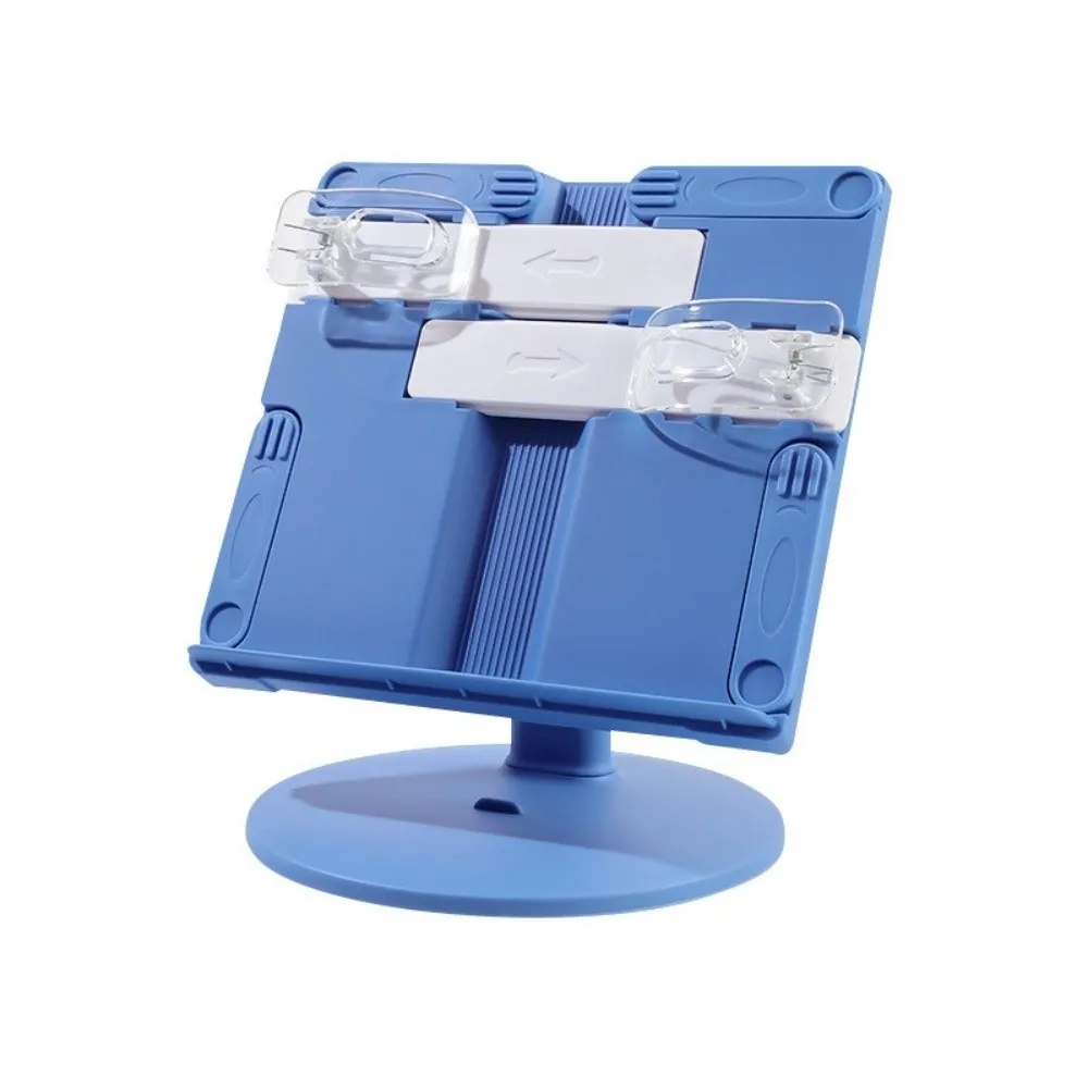 Height Adjustable Lifting Reading Bookshelf Multifunctional with Page Clip Children Reading Stand Non-Slip Base Folding
