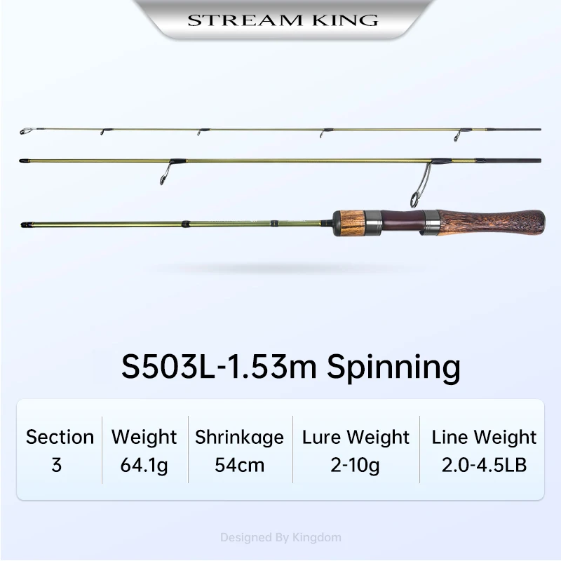 Kingdom STREAM KING Ultralight Travel Rod 1.45m 1.65m 1.39m 1.53m
