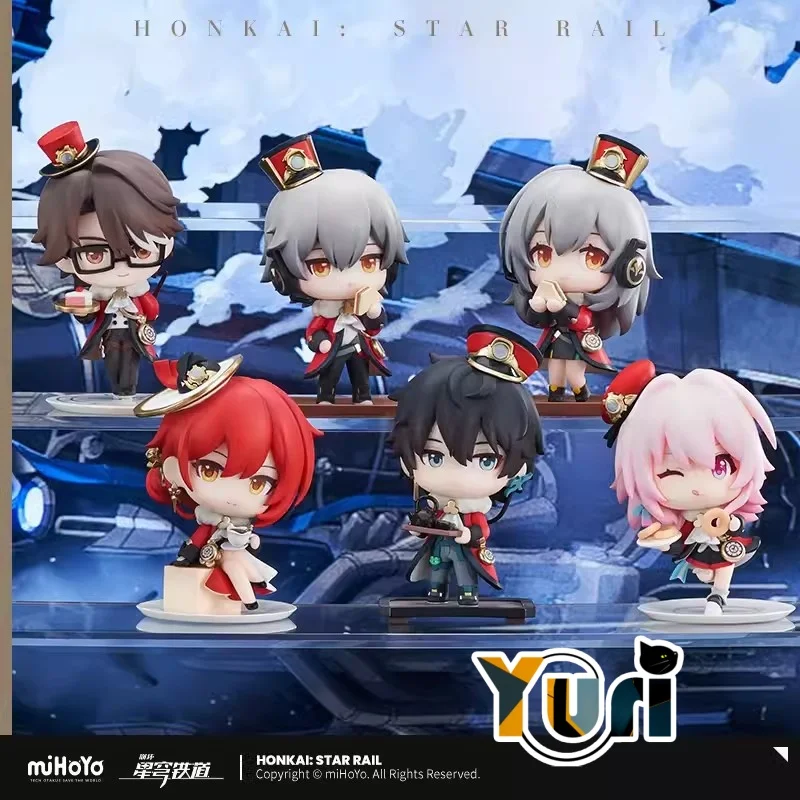 

Game Honkai: Star Rail Trailblazer Stelle Caelus March 7th Welt Yang Himeko Dan Heng Fugure Doll Model Toy Statue Cosplay Cute C