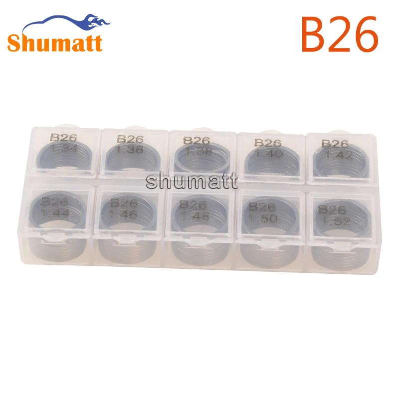 

100pcs Nwe Made In China B26 Diesel Fuel Injector Armature Lift Shims For 0445120027 042 082 050 078 Injector