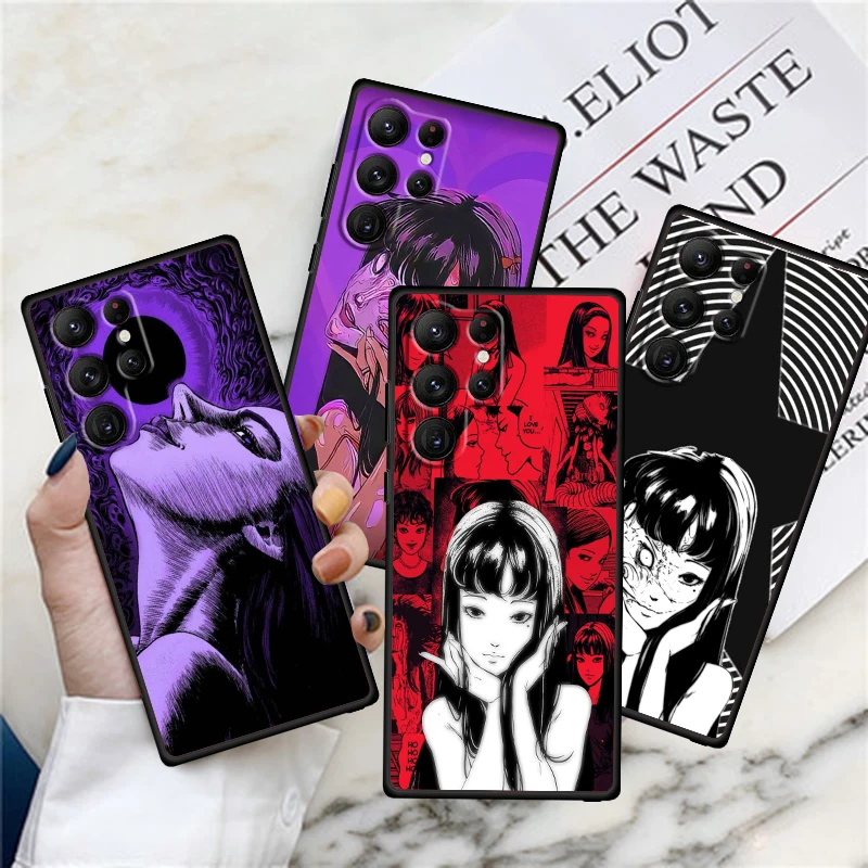 Popular Anime Tomie Kawakami For Samsung Galaxy S24 S23 S22 S21 S20 FE S10 S10E Plus Ultra Pro Lite 5G Black Back Phone Case