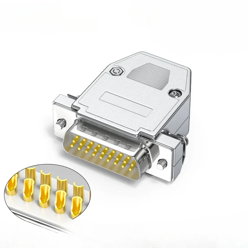 DB26 Soldering Connector Industrial Grade 3-row 26 Pin Male Female Connectors 26Pin Chromium Plating ABS Plastic Shell Plug
