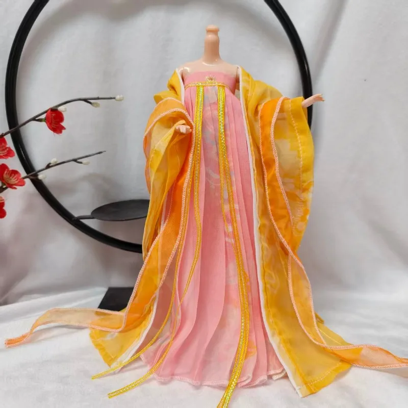 【Nur Kleidung】Handgefertigtes, brusthohes Kleid im Maßstab 1:6, fließendes Kleid, Zubehör für weibliche Puppen, passend für 12-Zoll-Actionfigurenmodelle – Detail 5