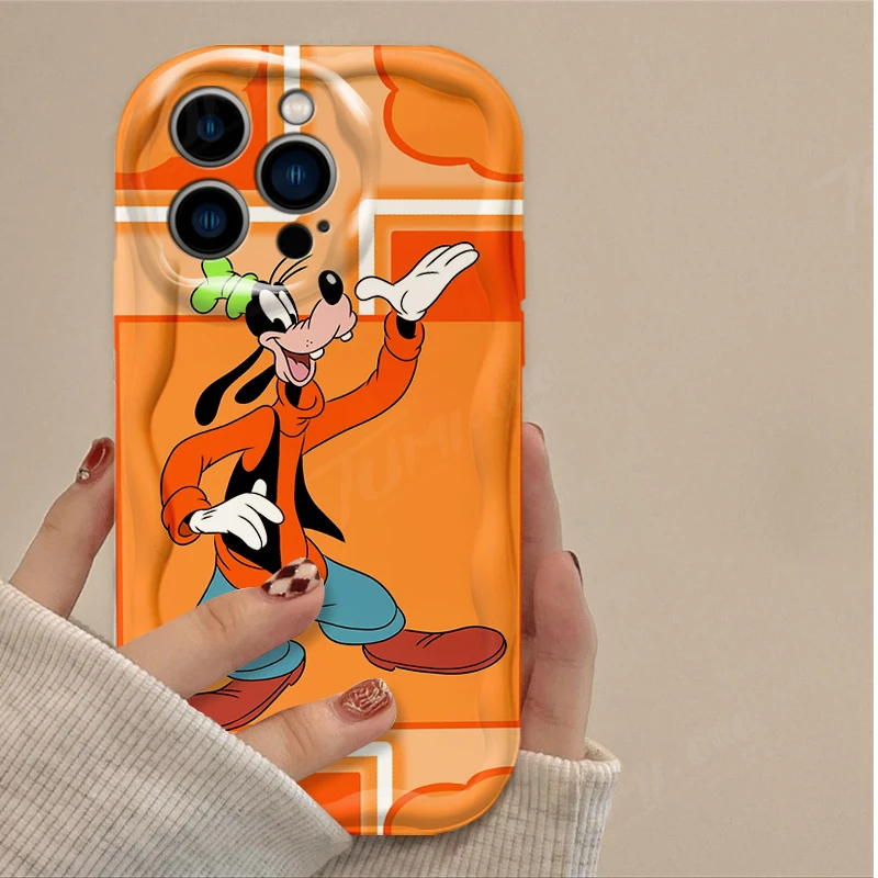 Capa de silicone à prova de choque Disney-Minnie e Mickey Mouse para iPhone, iPhone 15, 14, 13, 12, 11 Pro Max, X, XR, XS, 8, 7, 6, 6S Plus, SE, 2020