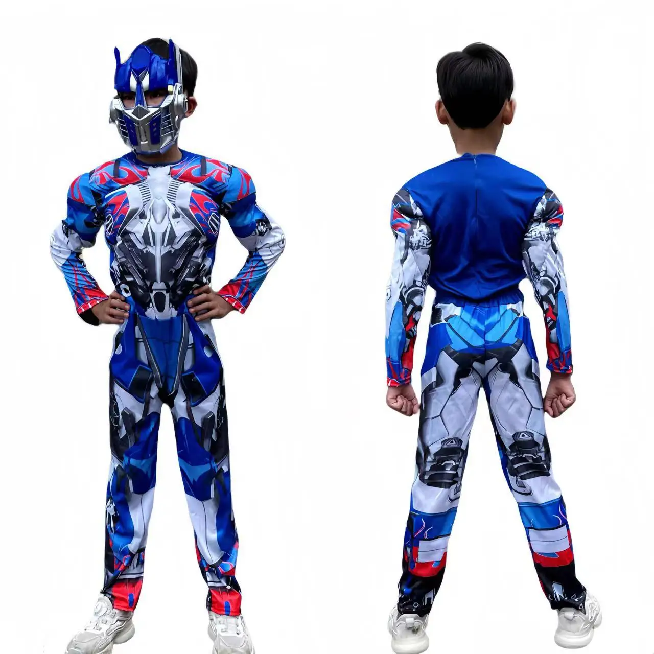 

Optimus Prime Cosplay Costume Muscle Performance Suit Halloween Children's Clothing Boy's Muscle Outfit