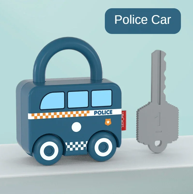 Kids Alphabet Lock Toy: Montessori number/letter matching locks, key unlocking fun, develops cognition & fine motor skills