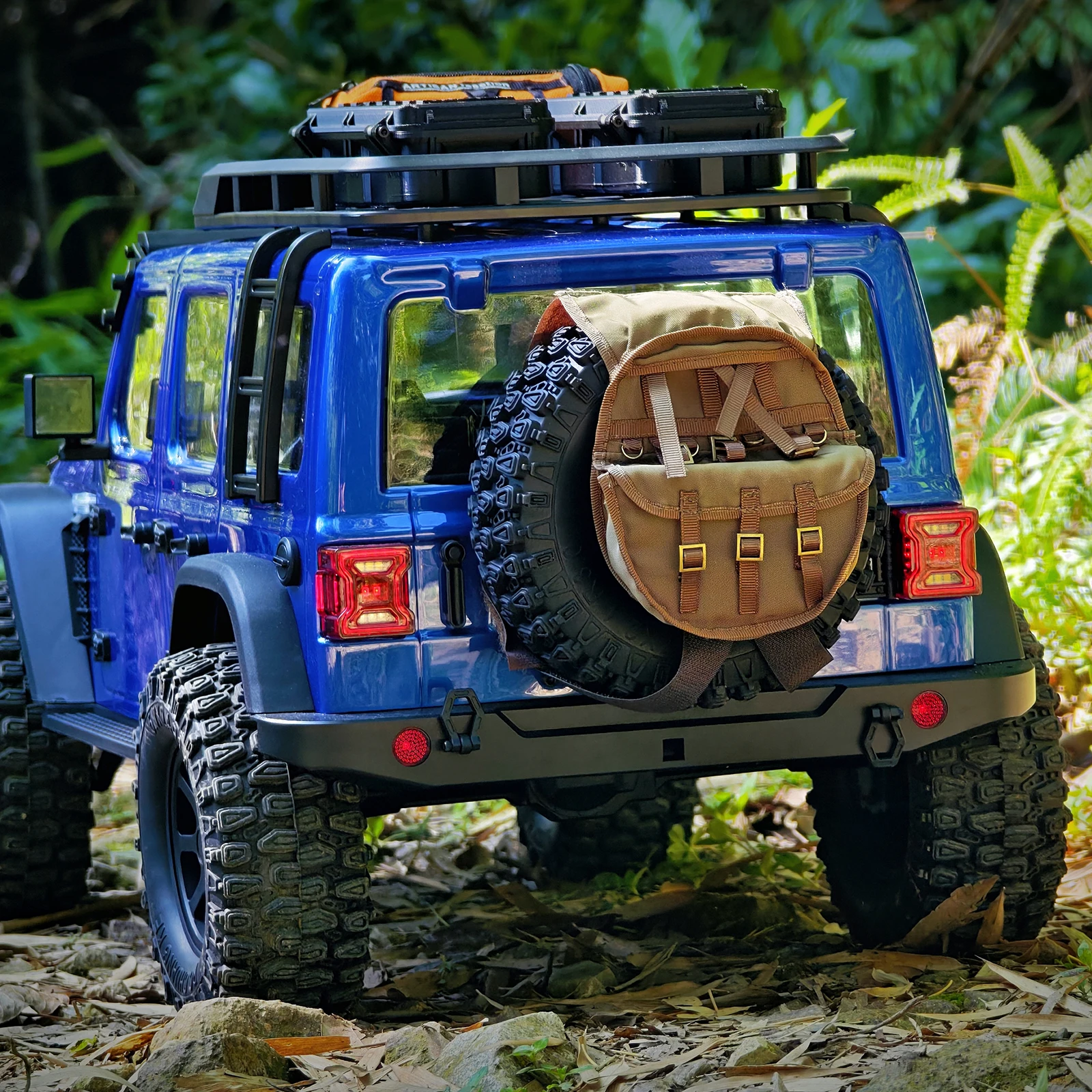 시뮬레이션 스페어 타이어 커버 케이스 장식 휠 타이어 보관 가방 (1/8 1/10 RC 크롤러 자동차 Axial SCX10 Traxxas TRX4 D90 용)
