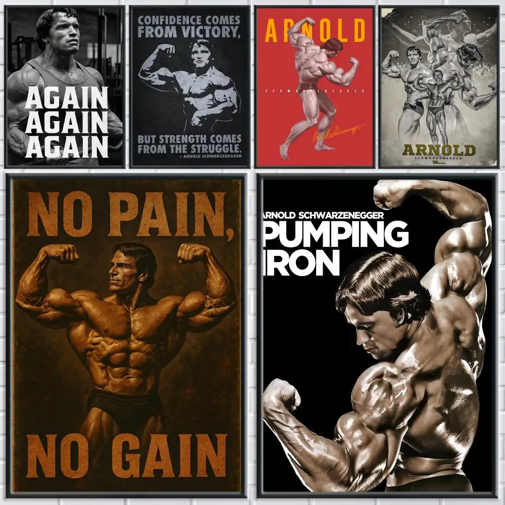 

Bodybuilding King A-arnold Poster Posters Fancy Wallart Sticker for Living Room Bar Painting Decoration Room Wall Decor Bestgift