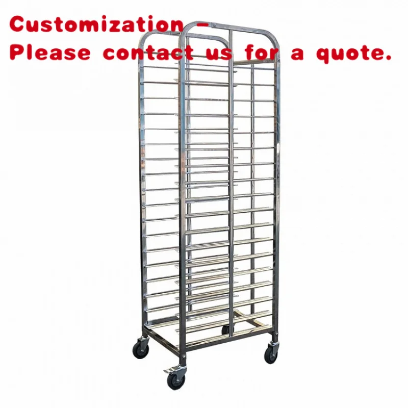 

custom.Gobbea Customized Stainless Steel Kitchen Food Rack Trolley Hotel and Restaurant Hand Push Vertical Trolley