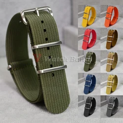 New Ribbed Nylon Watch Band for Omega 20mm 22mm 18mm High Quality Strap for Seiko Military Watchband Army Sport Wrist Bracelet