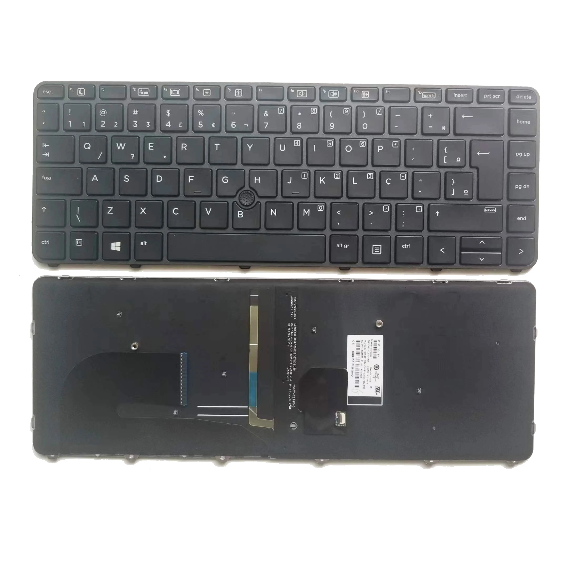 New UK Spanish French Brazil Keyboard For HP EliteBook 840 G3 745 G3 745 G4 840 G4 848 G3 With Backlit SP FR BR