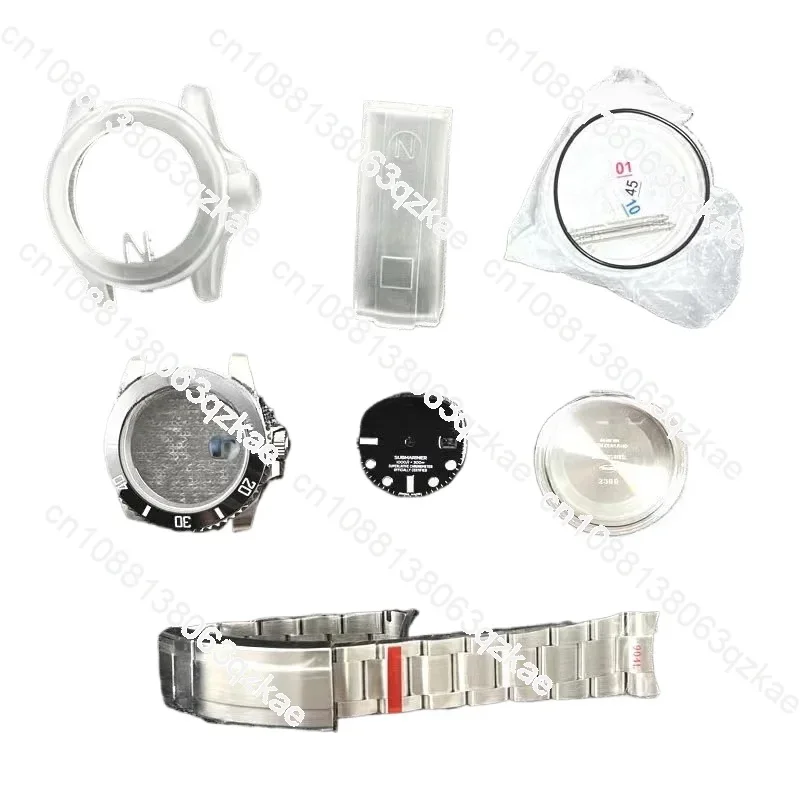 Assembled watch accessories, watch case compatible with Swiss eta2824 2836 3135 movement 904 steel case set