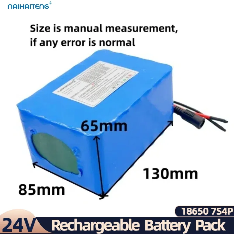 24V 29.4V 10Ah 14Ah 18650 7S4P Rechargeable Li-ion Battery Pack For E Bicycles Wheelchairs Below 500W New Customizable