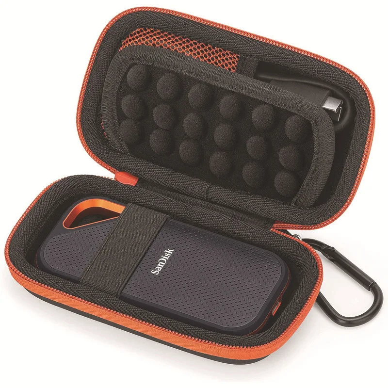 Hard Case for Universal MP3/MP4/SanDisk Extreme Pro/SanDisk Extreme Portable External SSD 1TB/2TB/4TB, Travel Cover Storage Bag
