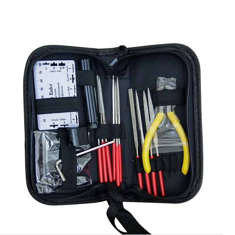 Guitar Repairing Tool Kit Electric Acoustic Guitar Ukulele Repairing Maintenance Cleaning Tool Accessories Kit