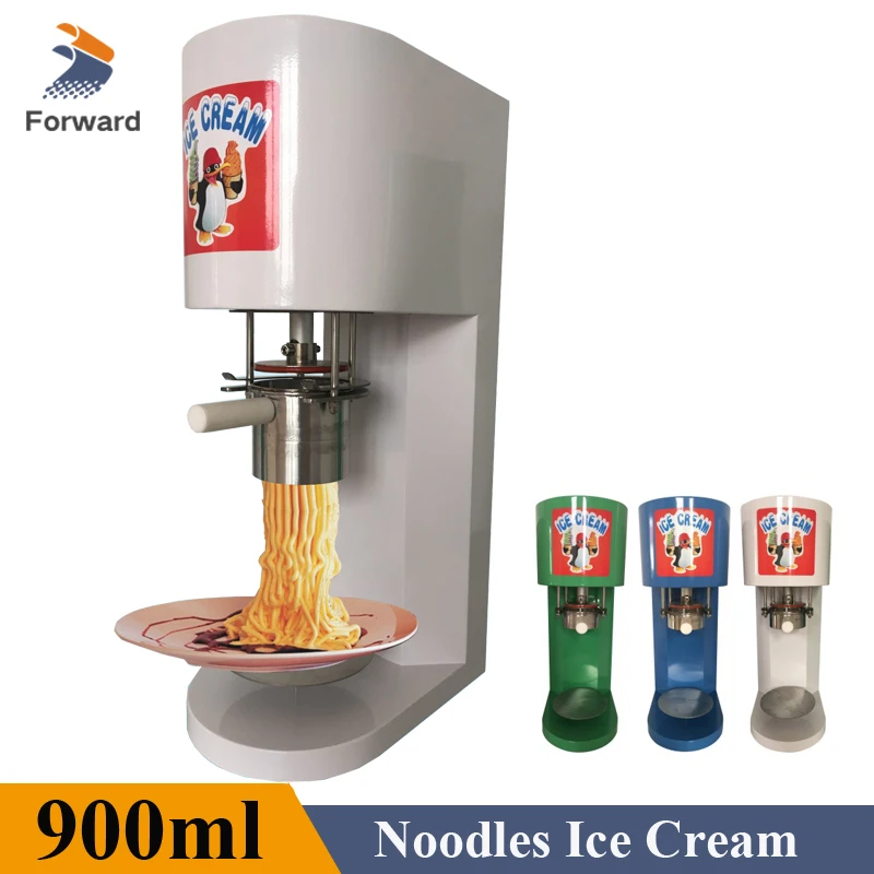 Electric Soft Ice Cream Machine 110V 220V Spaghetti 900ml DIY Shape Dessert Italian Gelato Machine