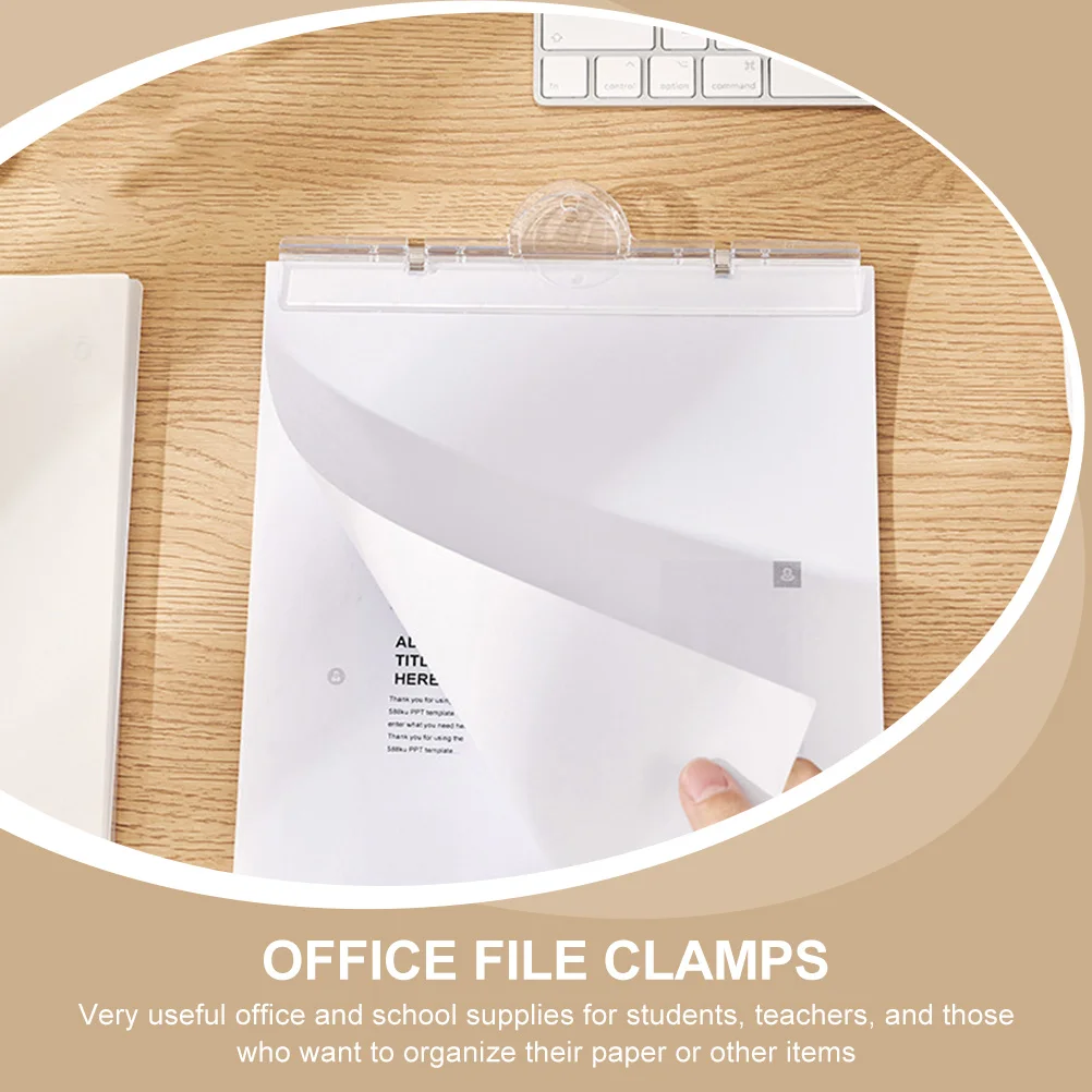

2pcs Binder File Organizing Clips Office Supplies For Paper Documents Exam Sheets File Clamps Storage Folders School Supplies