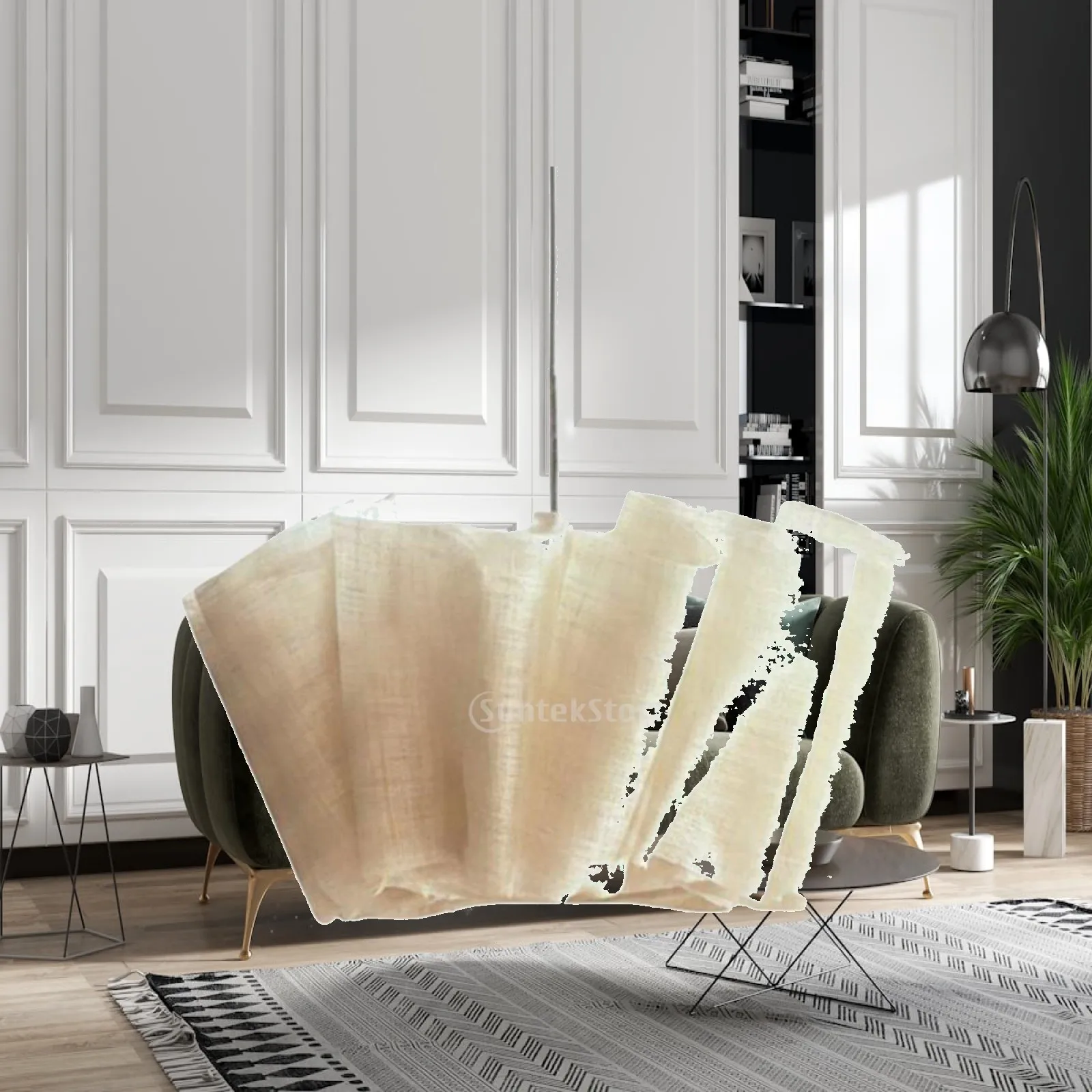 Pleated Cloth Pendant Light for Living Room Bedroom Study Soft Diffused Glow Japanese Design Hanging Lampshade Modern Home Decor