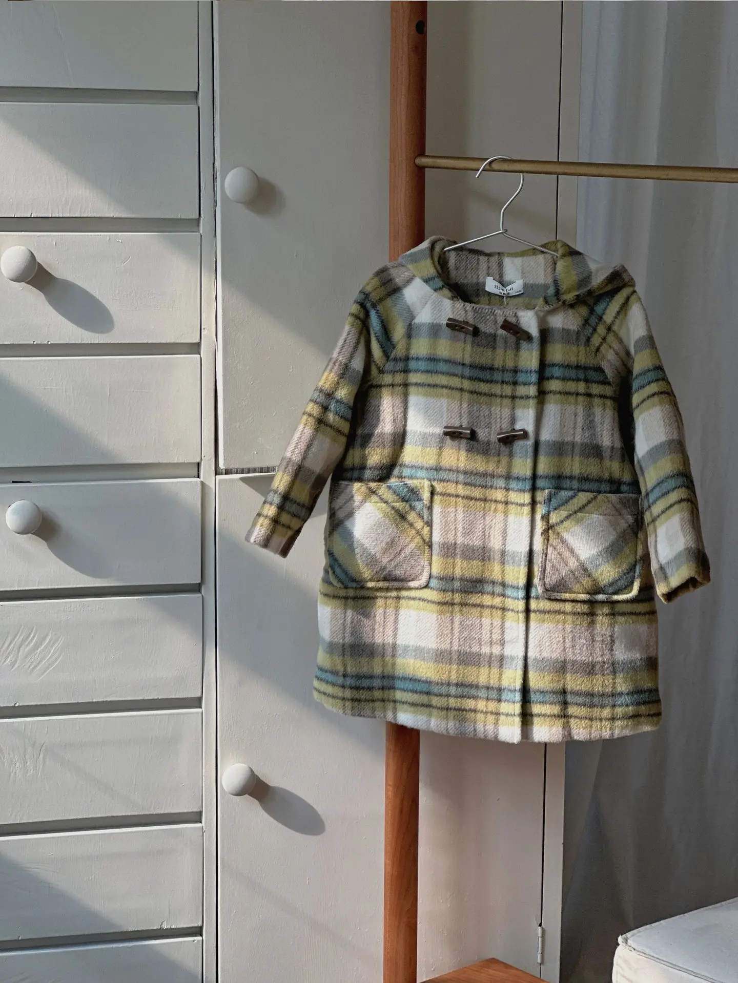 Girls Coat 2024 Winter New Childrens Wear Korean Style Baby Girls Hooded Long Clip Cotton Wool Coat Casual Simple Daily image 6