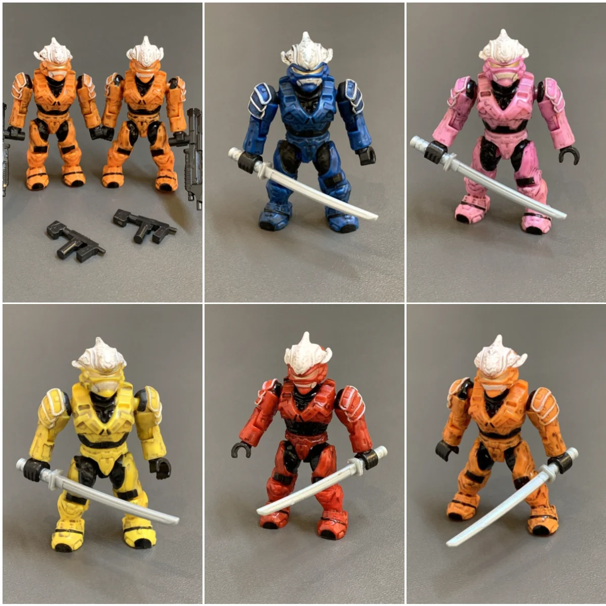 Mega Bloks Classic SPARTAN Hayabusa azul rojo naranja rosa figura 96867 96832 96870 UNSC Hornet Attack juguetes de regalo