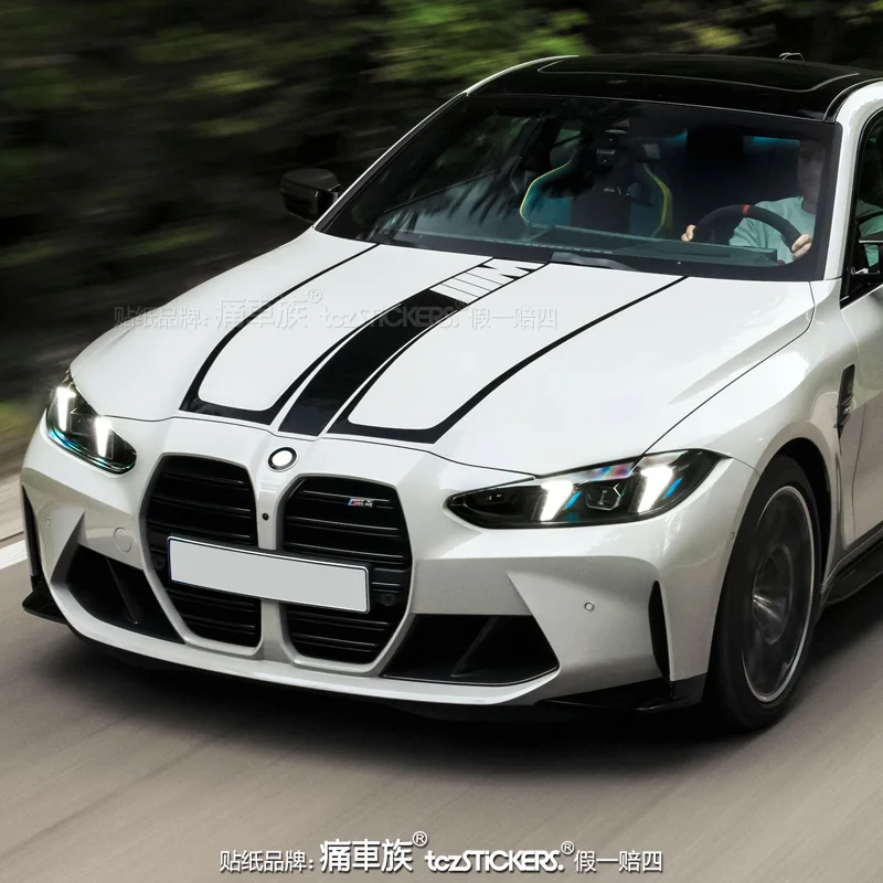 Car stickers For 2025 BMW M4 Coupe G82 body engine hood rear decoration modification fashionable sports decal accessories
