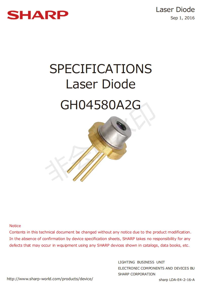 New 450nm 445nm Blue Laser Diode 5.6mm 80mw 1.6w LD Laser Diode