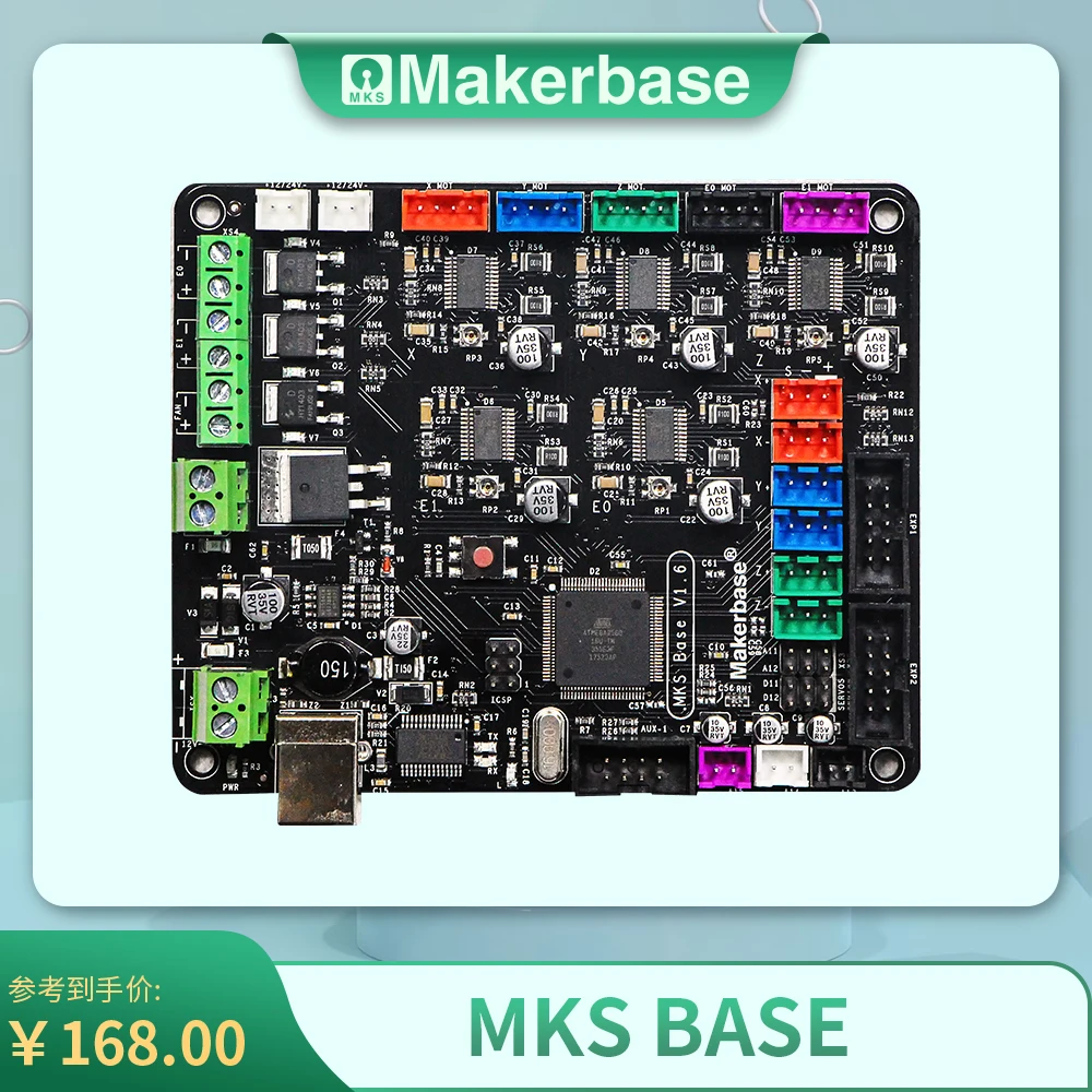 

Материнская плата Makerbase MKS BASE V1.6 для 3D принтера, Интегральная плата.