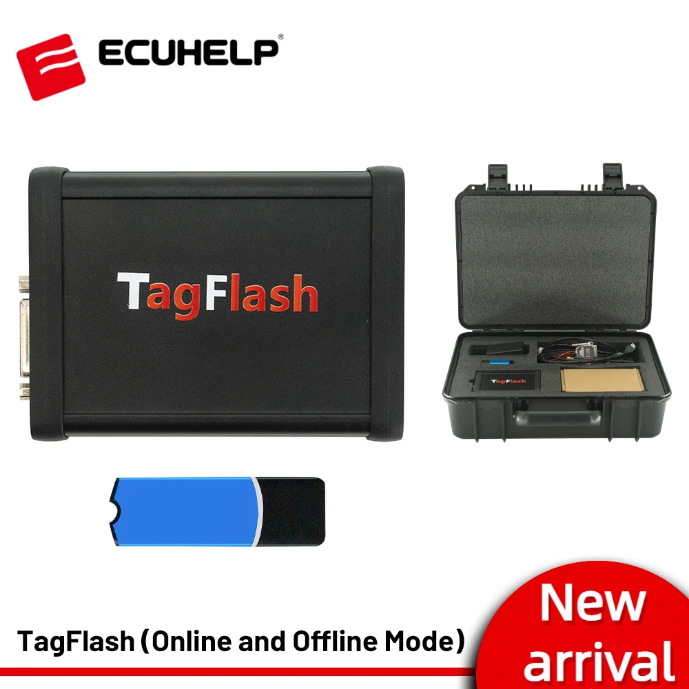 

TagFlash Tag Flash OBD2 ECU Programmer BENCH / OBD / BOOT / BDM / JTAG mode Full reading (MICROEEROM)