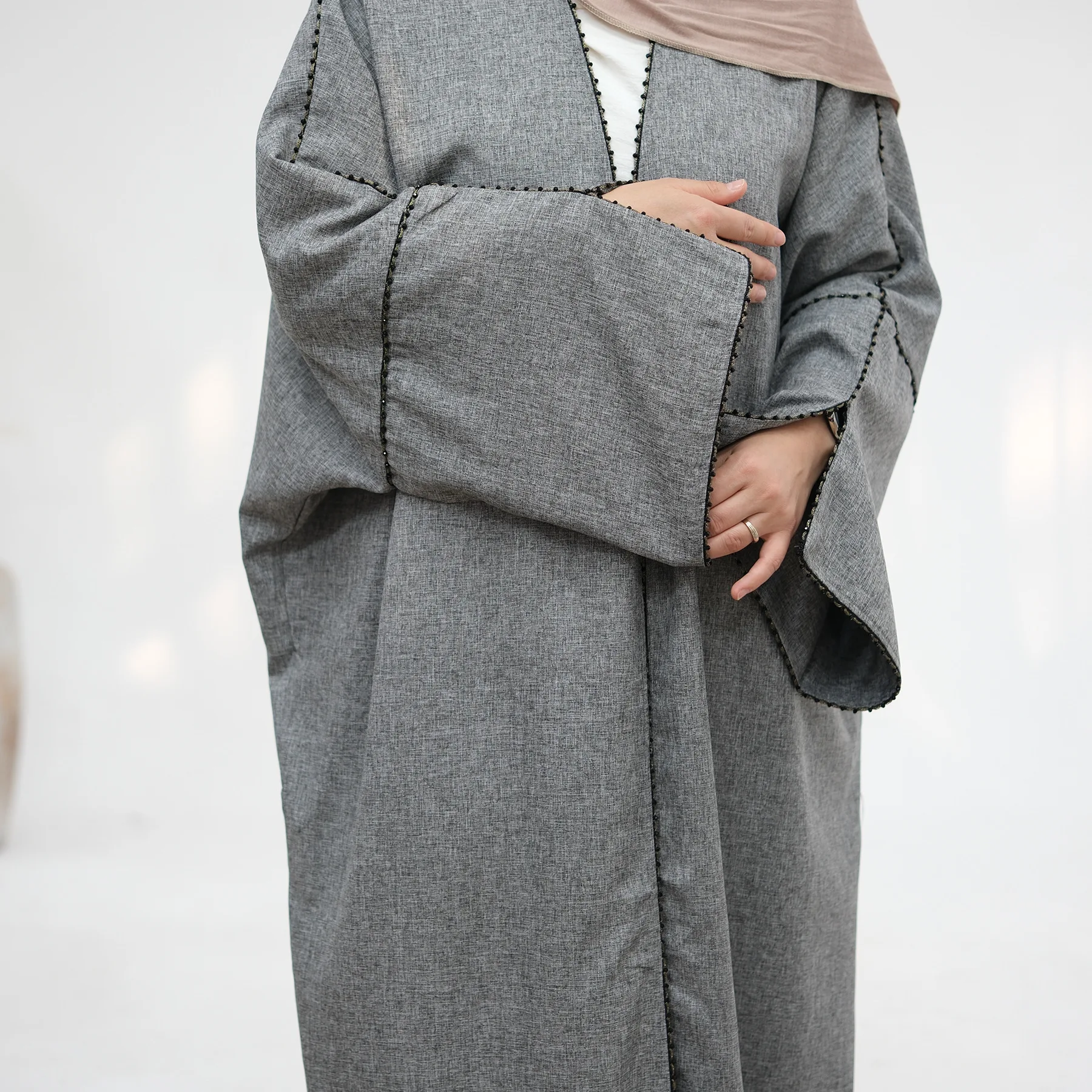 

Eid Ramadan Kimono Open Abayas for Women Muslim Modest Dress Islam Jalabiya Caftan Marocain Femme Dubai Kaftan Kebaya Abaya Robe