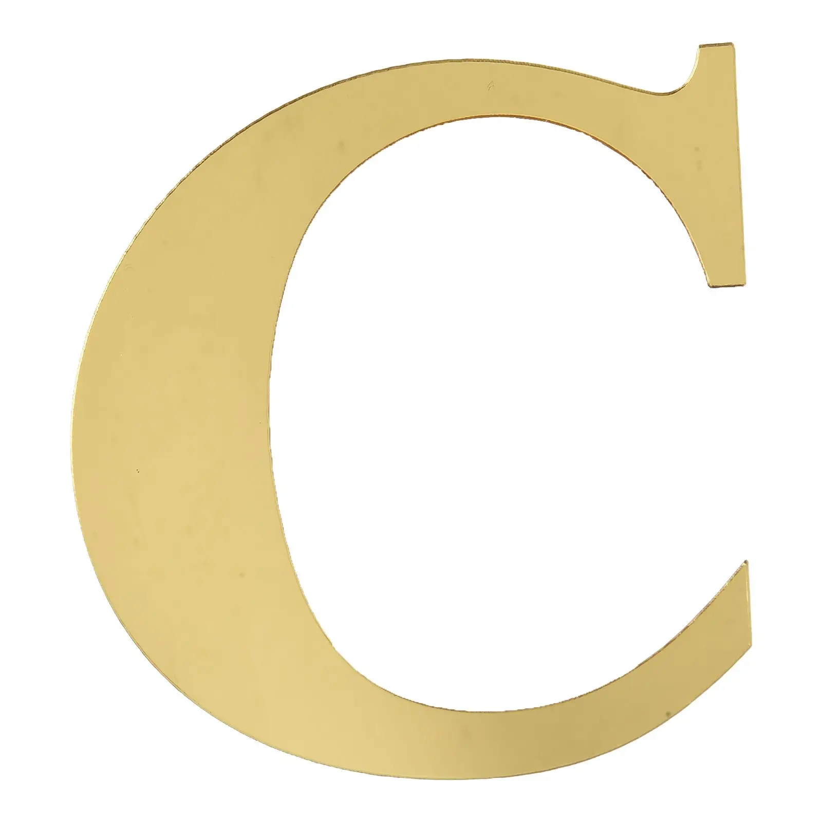 Acrylic Mirror Wall Sticker 26 Alphabet Stickers DIY English Letters Gold Home Decoration Living Room Festival