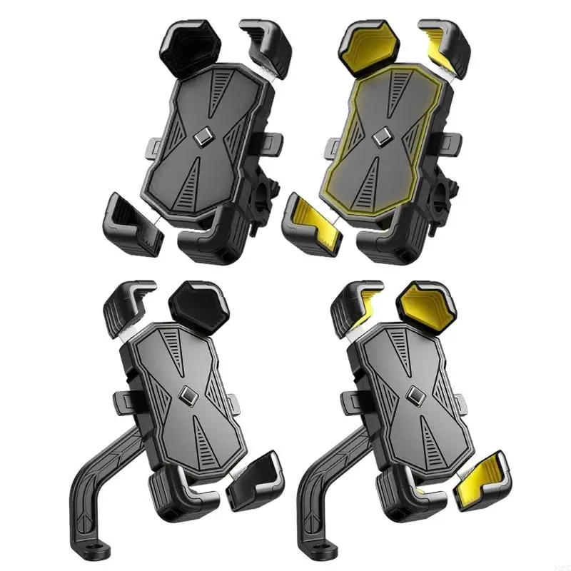 

A2UC Bike/Motorcycle Phone Mount Secure & Reliable Phone Stand ABS for Most Phones