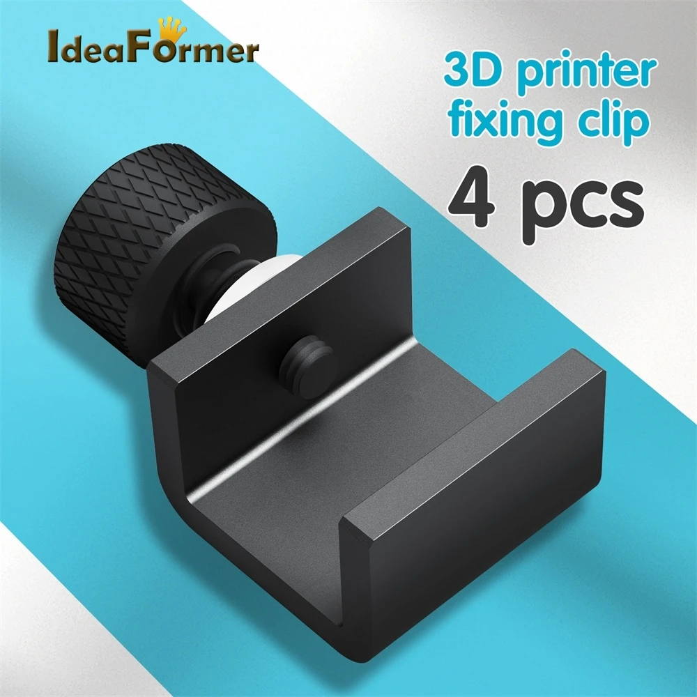 

1/4/8pcs 3D Priner Clip for Bed Aluminum Adjustable Glass Bed Clips Mount for Ender 3 V2 CR-10 3D Printer Platform Heatbed Parts