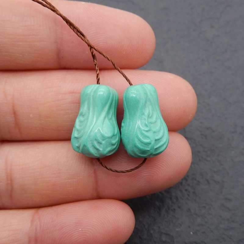 

B&F Turquoise Earring Beads Making, Handmade Natural stones beads for Jewelry , Stones for jewelry Making Supplies