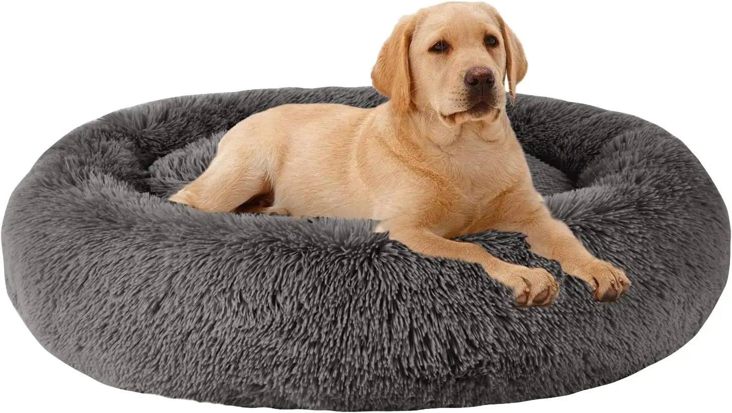 

Calming Dog Bed (L/Xl/Xxl/Xxxl) For Medium And Large Dogs Comfortable Pet Bed Donut Cuddler Up To 15/30/50/100Lbs