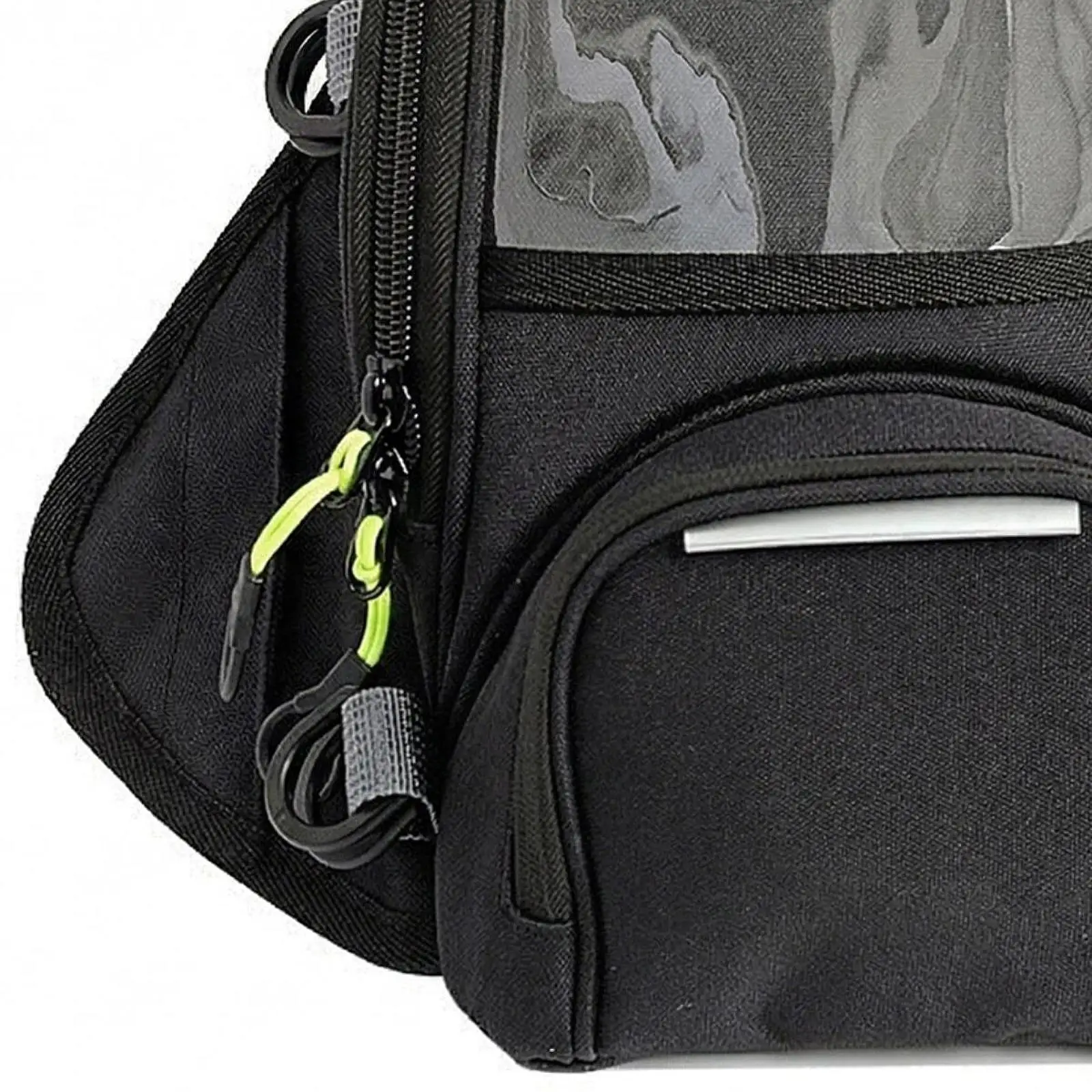 Motorbike Tank Bag 5L Water Repellent Multifunctional Organizer with Phone Pocket Rain Cover Straps for Long Distance Touring