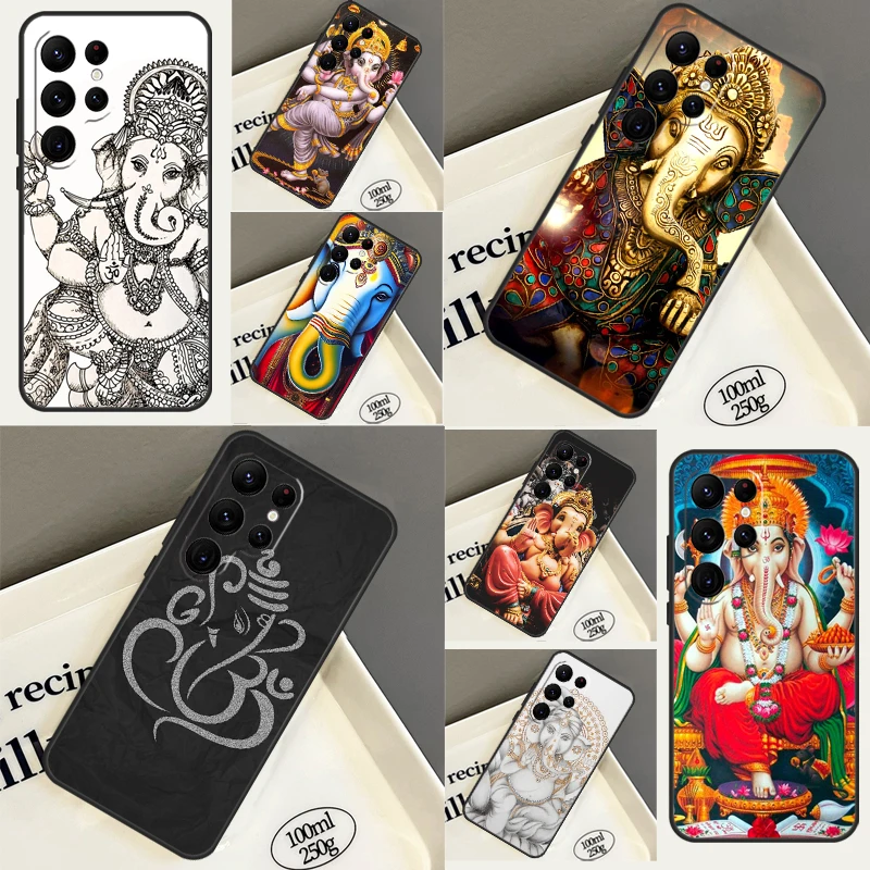 Ganesh Elephant God Cover For Samsung Galaxy S22 S23 Ultra Note 20 S8 S9 S10 Note 10 Plus S21 S20 FE Back Case