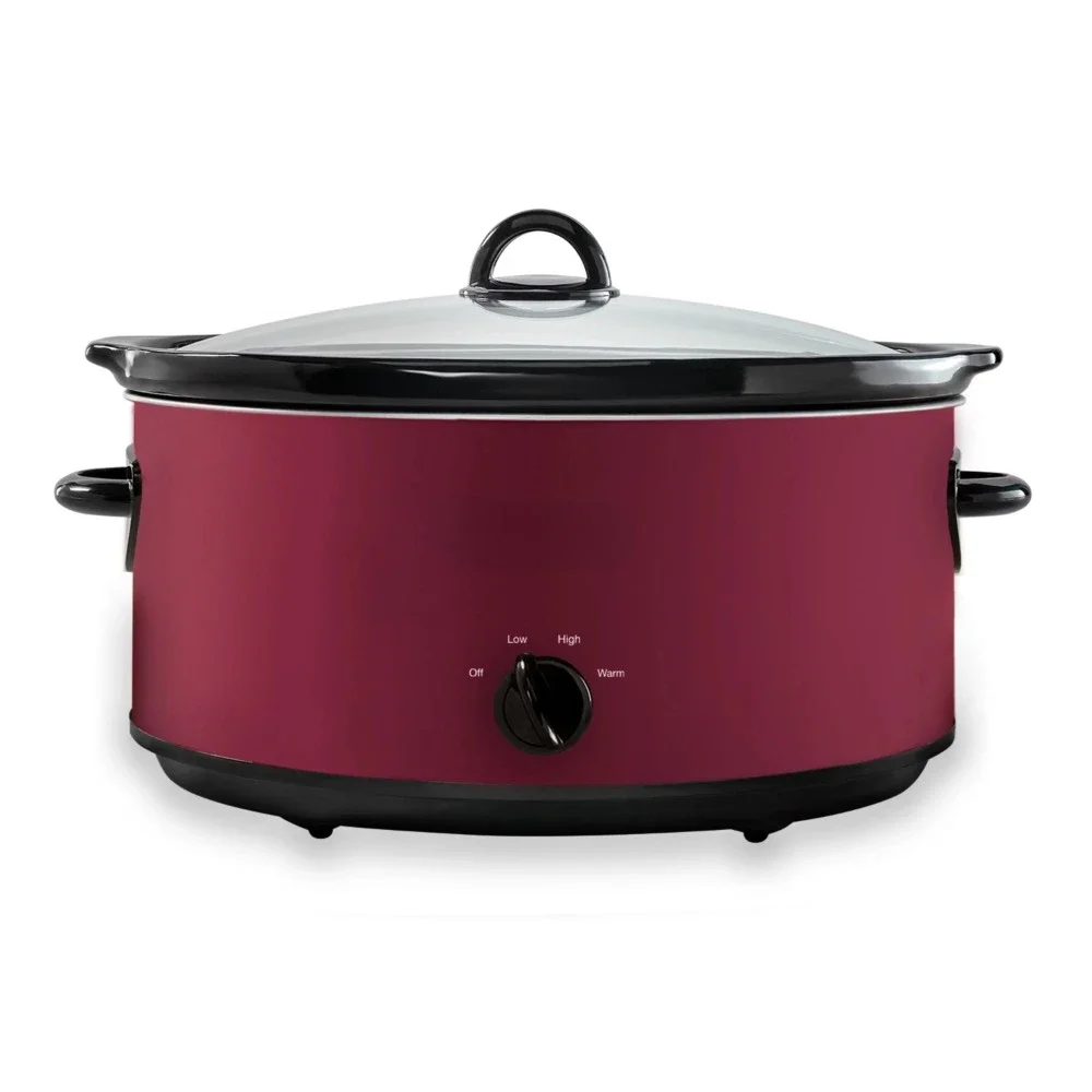 Crockpot 8-Quart Manual Slow Cooker, Rhubarb