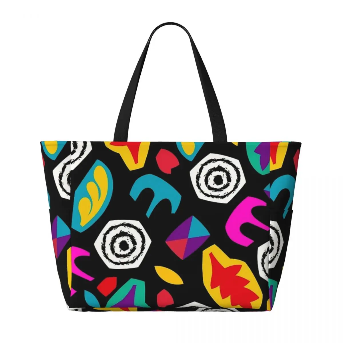 Strange Eleven Pattern Beach Travel Bag, Tote Bag Modern Practical Daily Shoulder Bag Multi-Style Pattern