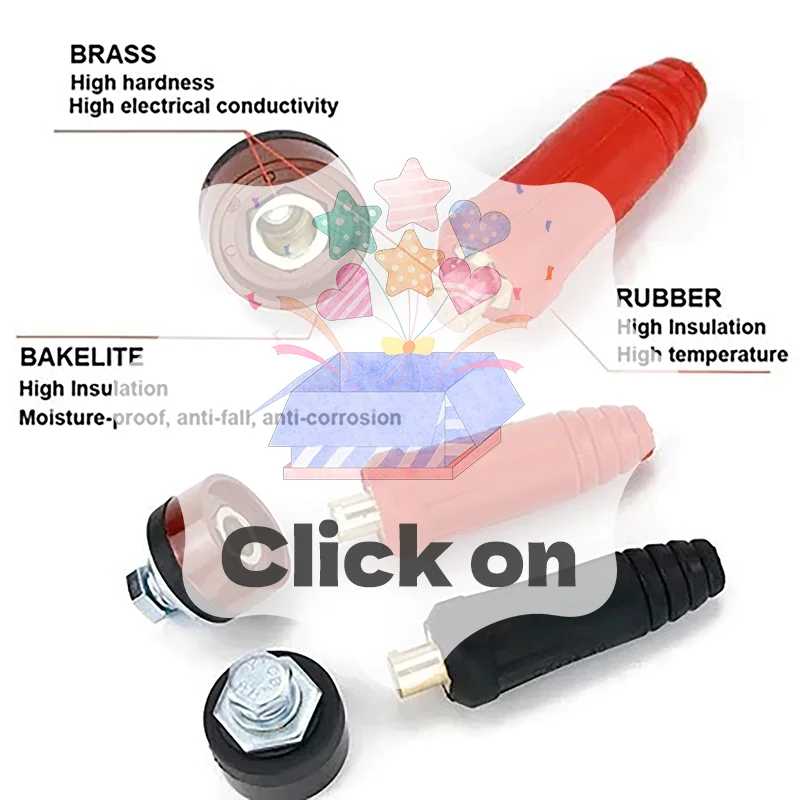 DKJ10-25 آلة لحام أوروبية كابل لحام كابلات الموصلات تركيب سريع كابل ذكر أنثى #1