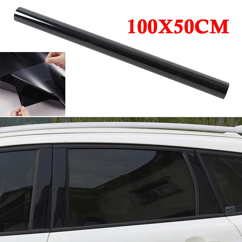 Office Tint Film Privacy Roll Sticker 50*100cm Anti UV VLT 20 Auto Window Dark Glass Heat Protector Home Solar