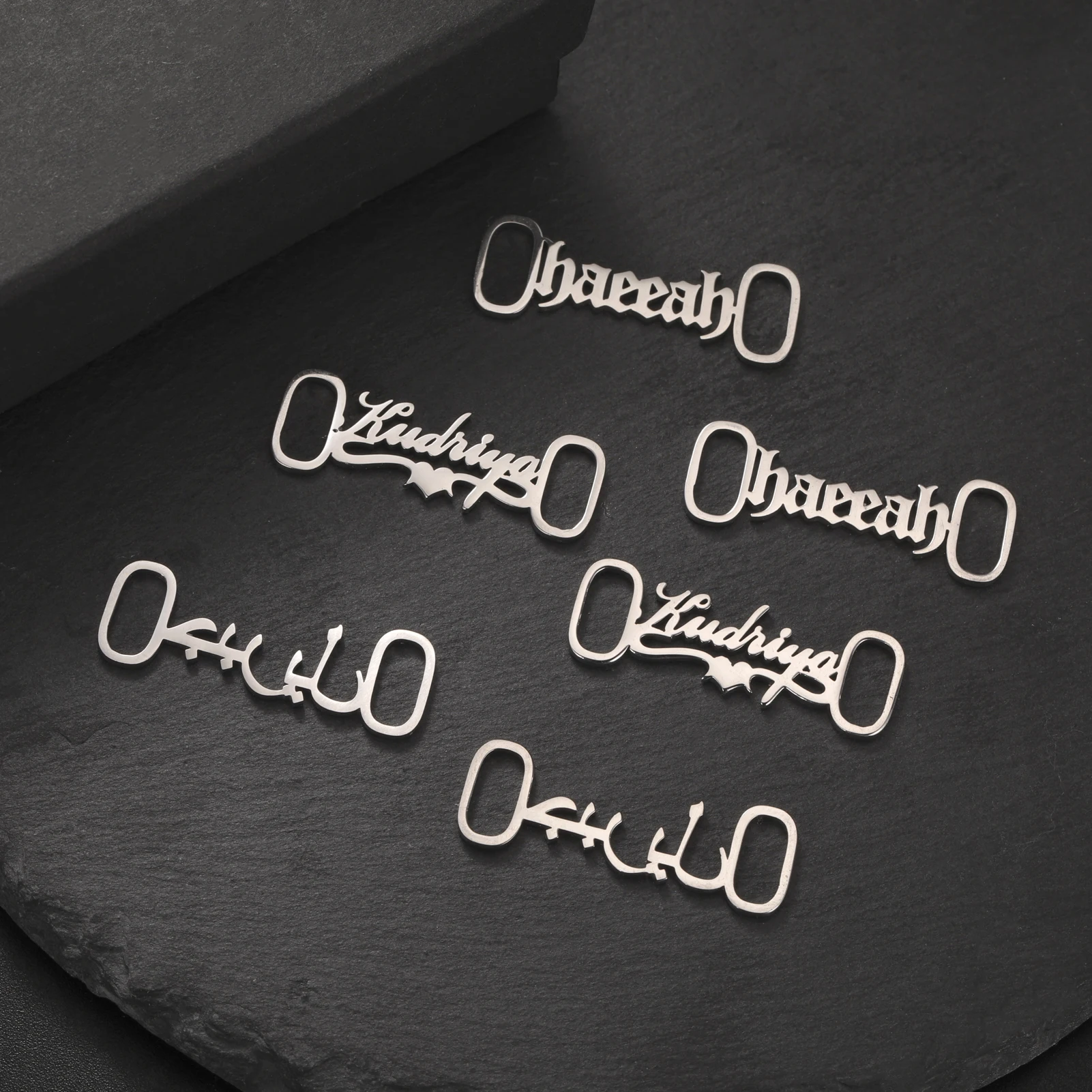 Sipuris-Plaque signalétique personnalisée en acier inoxydable, chaussure avec nom personnalisé, logo de date, bijoux pour femmes et hommes, cadeau