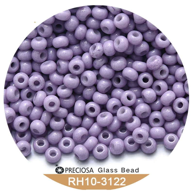 Ceco Preciosa Rocailles foro rotondo 10/0 perline 2.3 Mm 5g Charms per bracciali perline viola perline di vetro per la creazione di gioielli